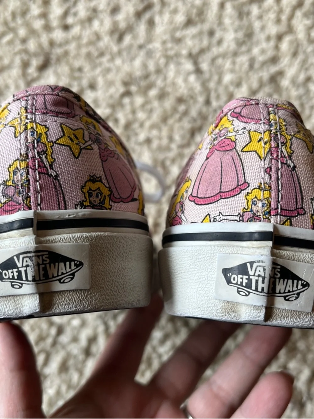 Vans Princess Peach Print Sneakers - Picture 5 of 8